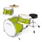 Ashthorpe 3-Piece Complete Kids Drum Set - Beginner Kit with 14" Bass, Adjustable Throne, Cymbal, Pedal & Drumsticks